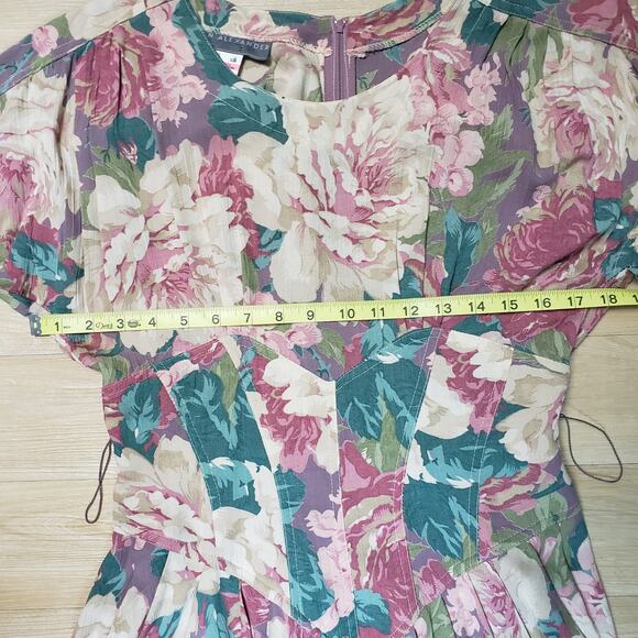 SOLD Vintage Karen Alexander Floral Dress - Picture 11 of 13